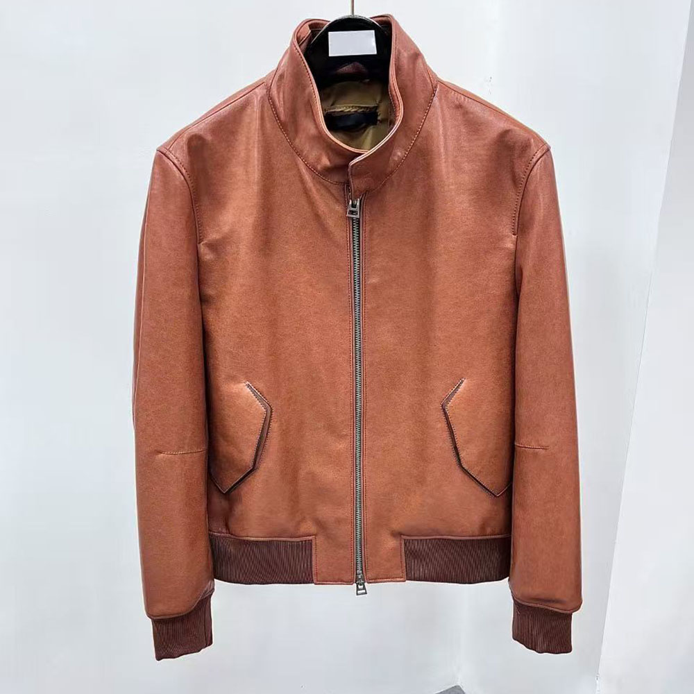 Bomber Jacket Men - Jaket Bomber Kulit Vintage Pria Berkualitas