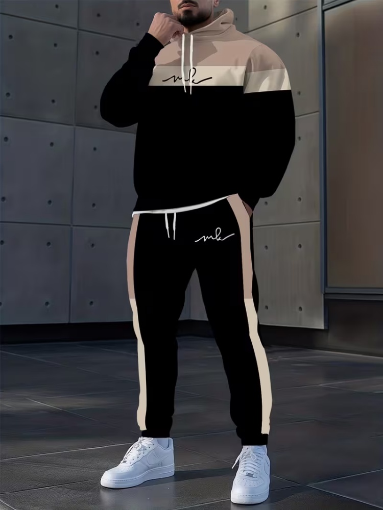 Men'S Fashion Loose Pants - Setelan Olahraga Pria 2 Potong, Model