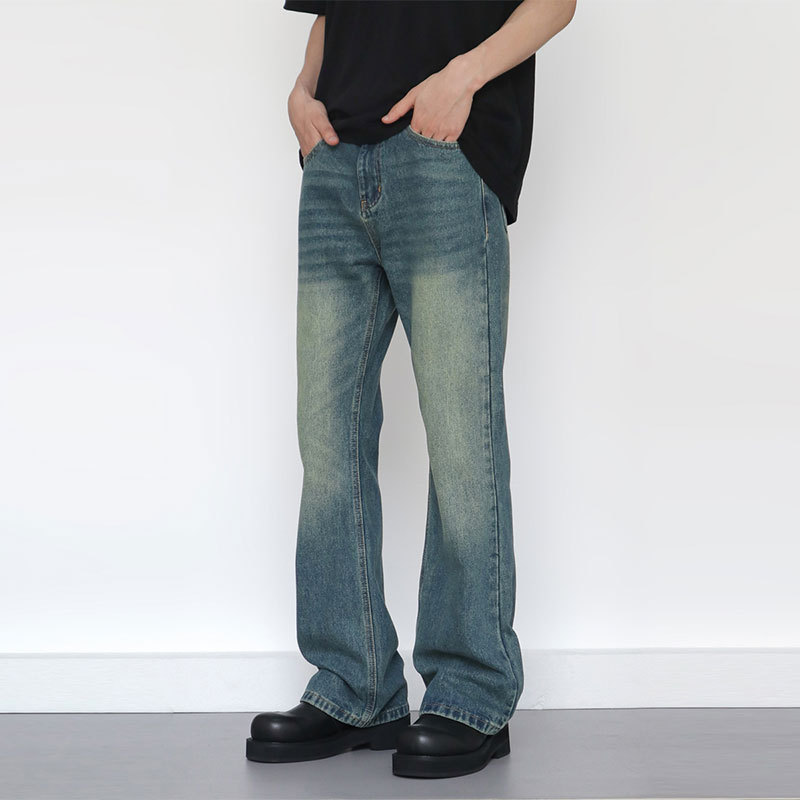 Men'S Fashion Jeans And Boots - Celana Jeans Pria Gaya Amerika Vintage,