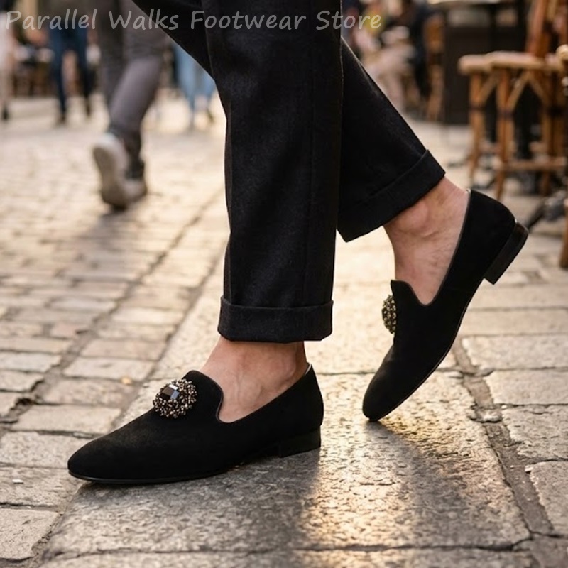Suede Loafers Men - Sepatu Loafer Pria Berbahan Suede dengan