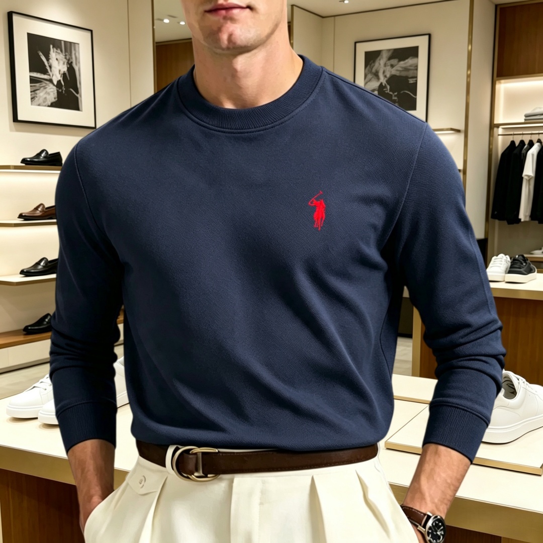 Men'S Winter Fashion - Kaos oblong pria lengan panjang berbahan