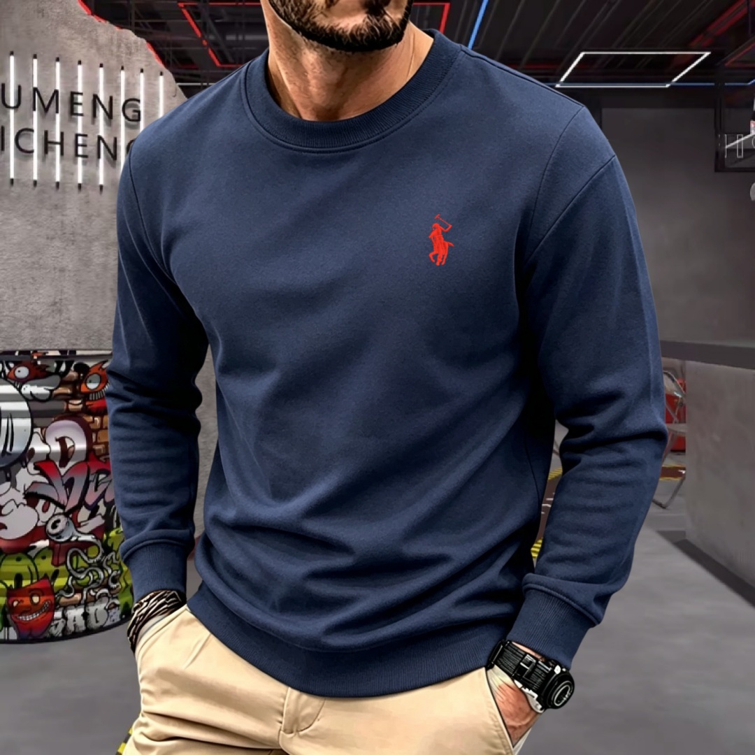Men'S Spring Fashion - Kaos oblong pria lengan panjang berbahan