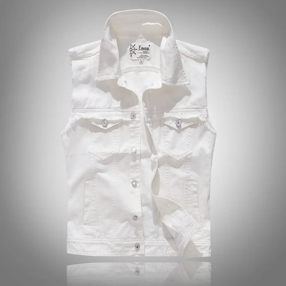 Men'S Fashion Vest With Jeans - Pop Musim Panas Mode Baru Pria