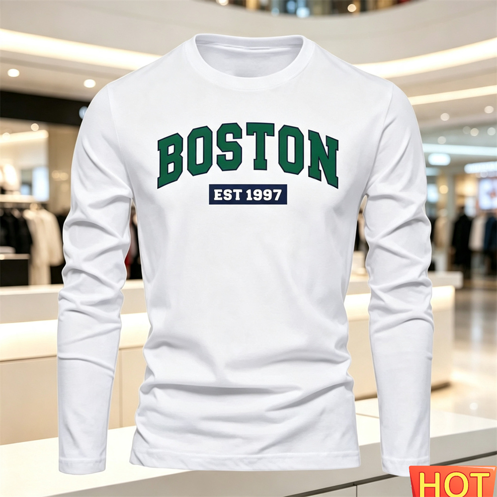 Men'S Tops Fashion - Kaos Lengan Panjang Pria Musim Gugur