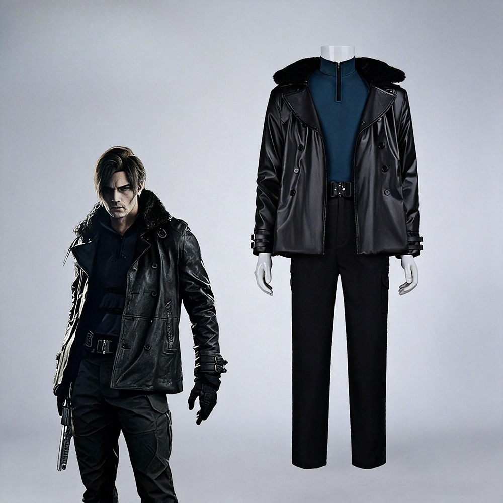 Bomber Jacket Men - Kostum Cosplay Game Leon Kennedy Re9