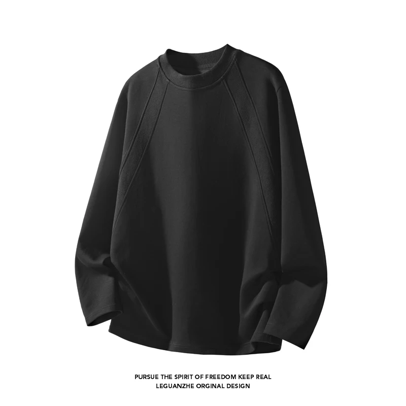 Men'S Tops Fashion - Kaos Pria Lengan Panjang Raglan Kerah