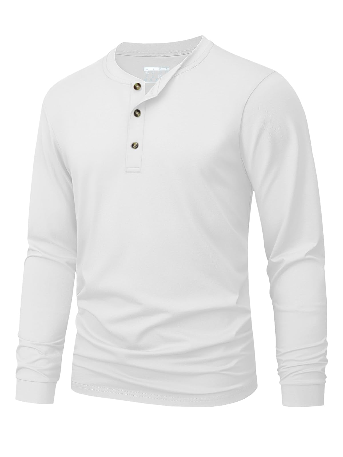 Men'S Tops Fashion - Kaos Henley Pria Polos Warna Solid,