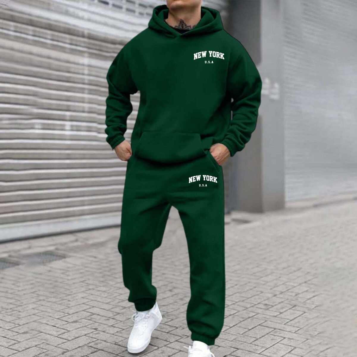 Usa New York City Prints Sweat - Men'S Fashion Loose Pants ulasan dan harga