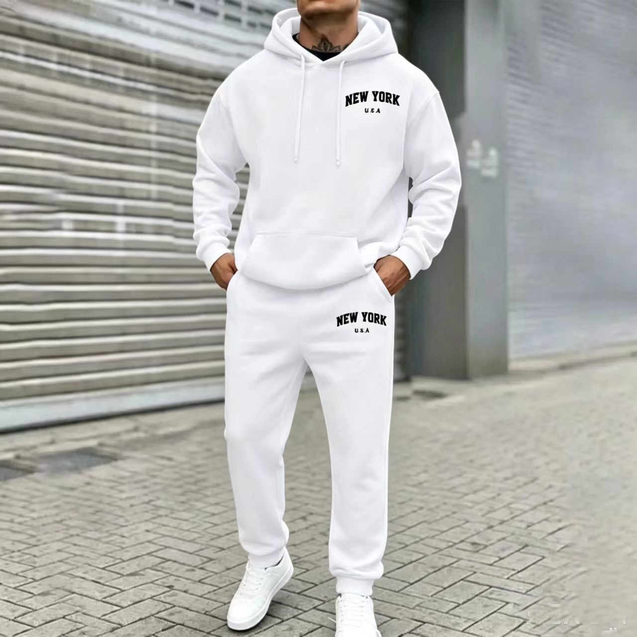 Usa New York City Prints Sweat - Men'S Fashion Loose Pants ulasan dan harga