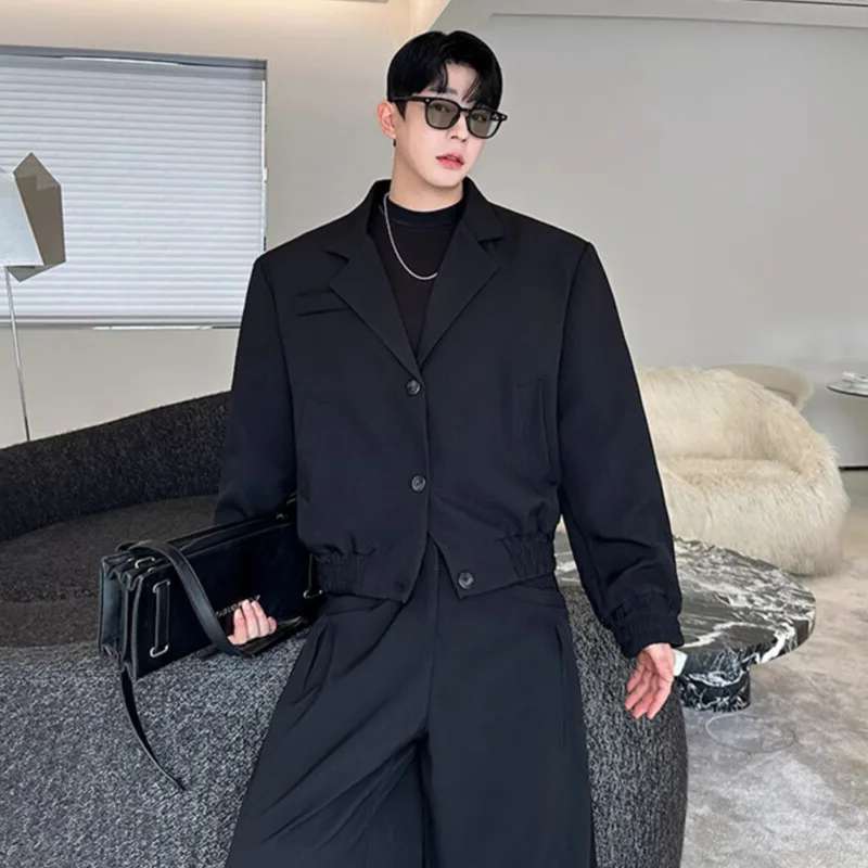 LUZHEN Blazer Musim Semi Jaket - Men'S Fashion Loose Pants ulasan dan harga