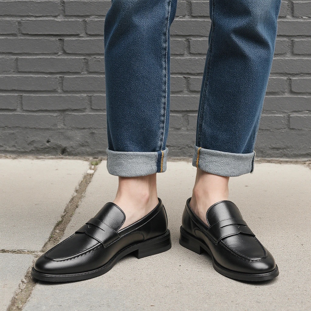 Sepatu Loafer Pria Hitam Klasi - Suede Loafers Men ulasan dan harga