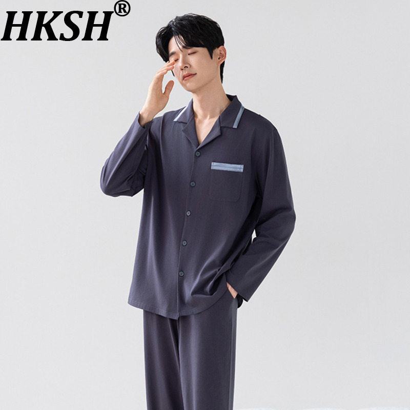 HKSH Setelan Baju Serat Katun  - Men'S Winter Fashion ulasan dan harga
