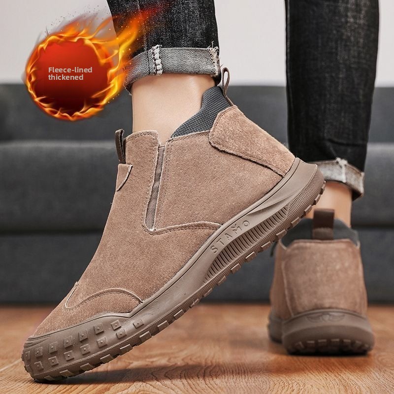 Sepatu Pria Musim Dingin Sepat - Suede Loafers Men ulasan dan harga