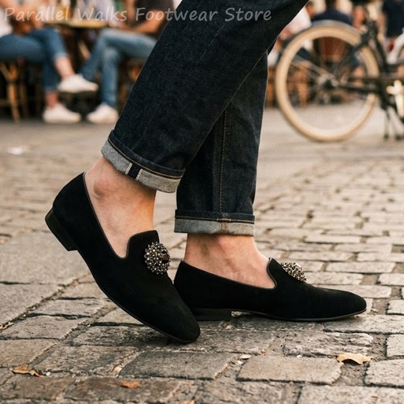 Sepatu Loafer Pria Berbahan Su - Suede Loafers Men ulasan dan harga