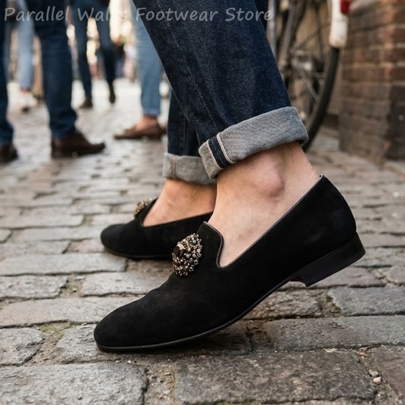 Sepatu Loafer Pria Berbahan Su - Suede Loafers Men ulasan dan harga
