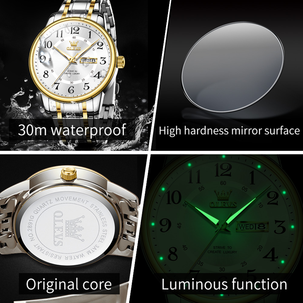 OLEVS Jam Tangan Pria Modis Ka - Men'S Fashion Luxury Brands ulasan dan harga