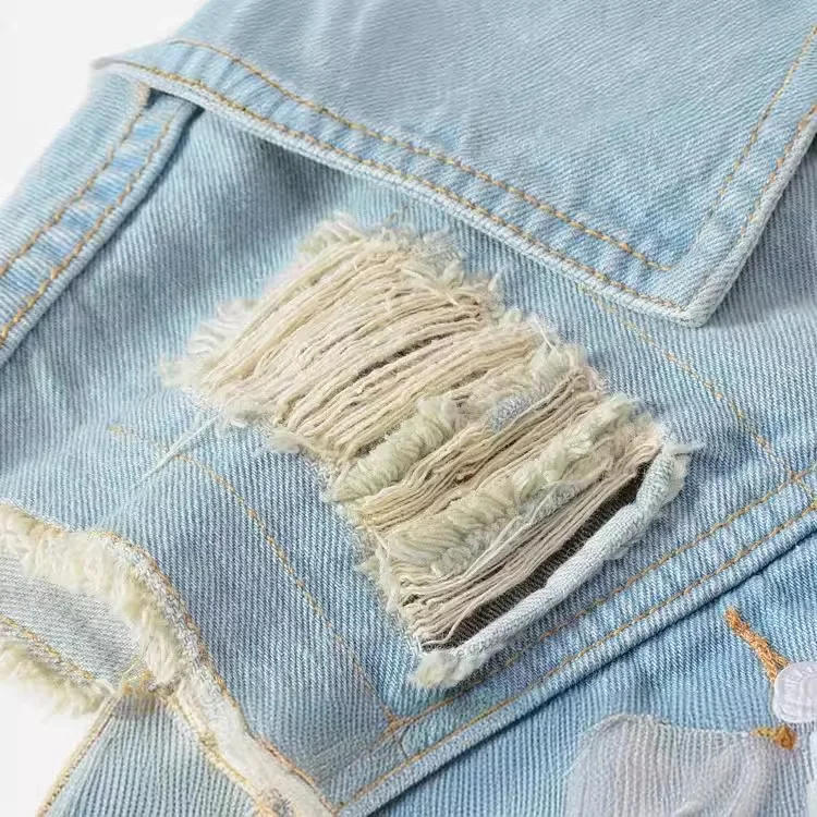 LIBIELIY Jaket Jeans Tanpa Len - Men'S Fashion Vest With Jeans ulasan dan harga