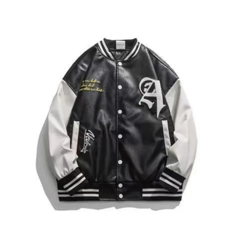 2026 2024 Jaket Baseball Kulit - Bomber Jacket Men ulasan dan harga