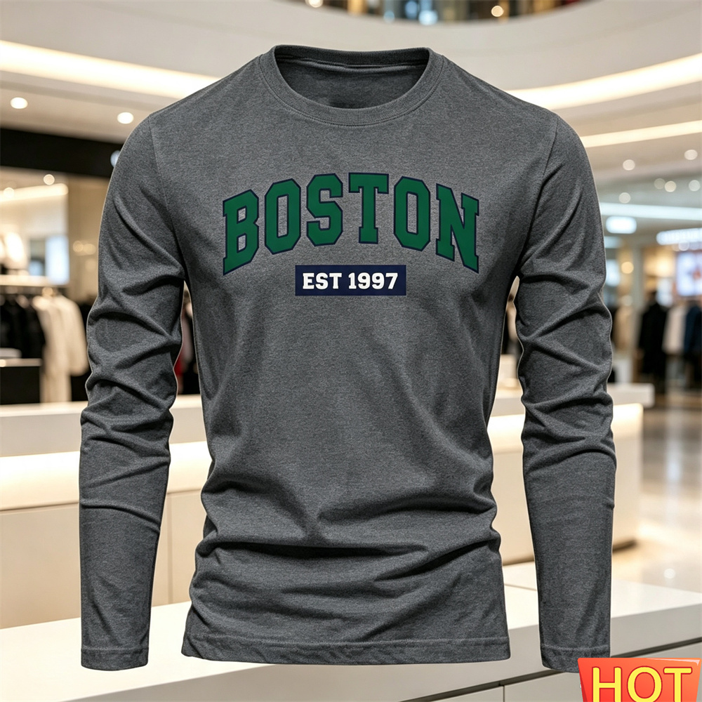 Kaos Lengan Panjang Pria Musim - Men'S Tops Fashion ulasan dan harga