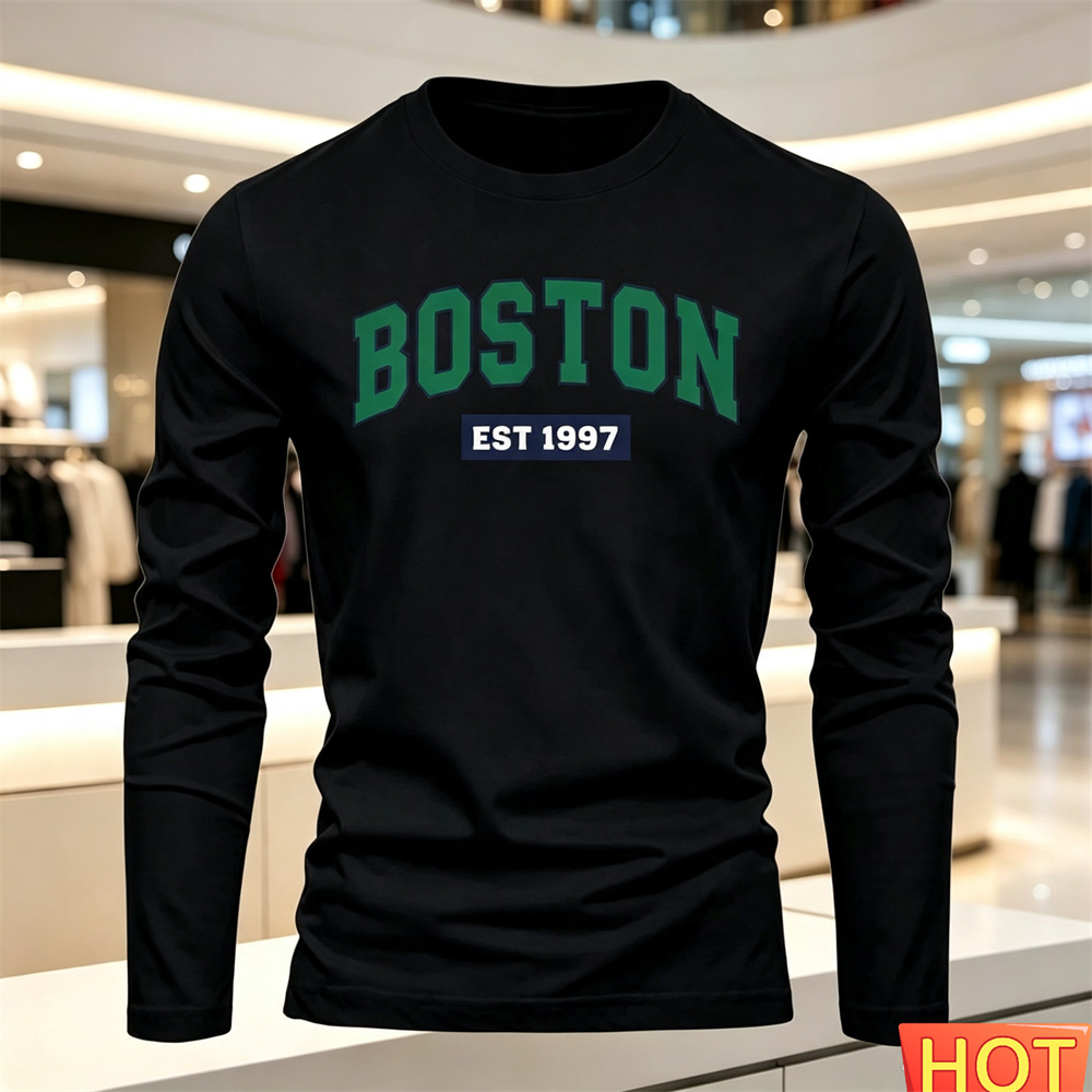 Kaos Lengan Panjang Pria Musim - Men'S Tops Fashion ulasan dan harga