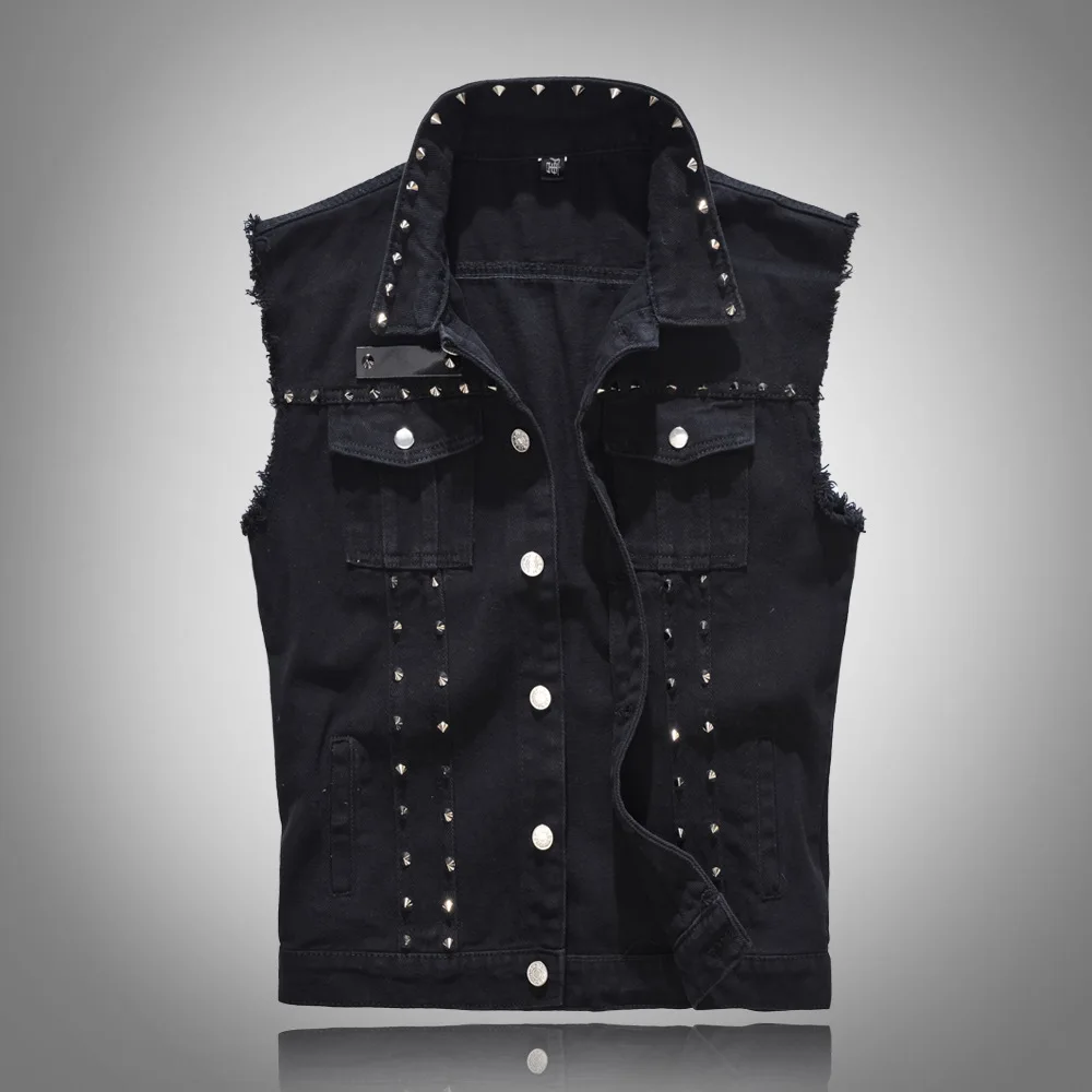 Rompi Denim Pria Musim Semi 20 - Men'S Fashion Vest With Jeans ulasan dan harga