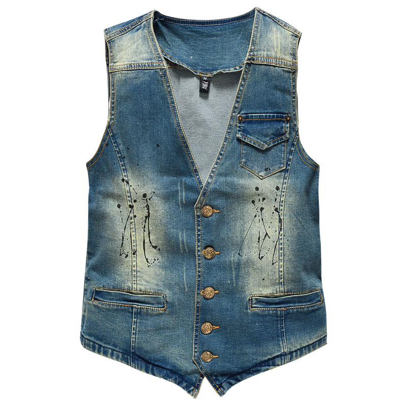Jaket Jeans Tanpa Lengan Biru  - Men'S Fashion Vest With Jeans ulasan dan harga