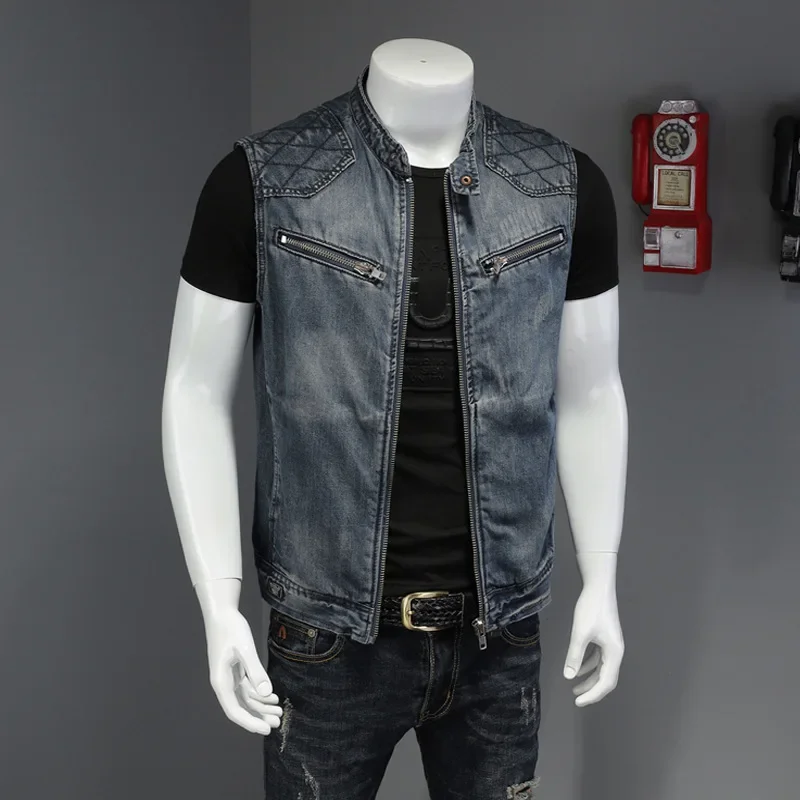 Pop Musim Semi Musim Gugur Jak - Men'S Fashion Vest With Jeans ulasan dan harga