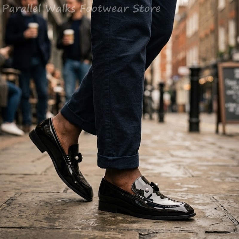 Sepatu Loafer Pria Hitam Kulit - Suede Loafers Men ulasan dan harga