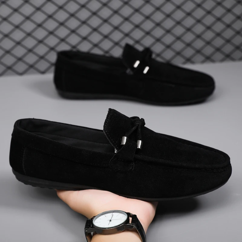 Sepatu Kasual Pria Sepatu Pria - Suede Loafers Men ulasan dan harga
