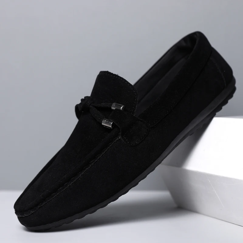 Sepatu Kasual Pria Sepatu Pria - Suede Loafers Men ulasan dan harga