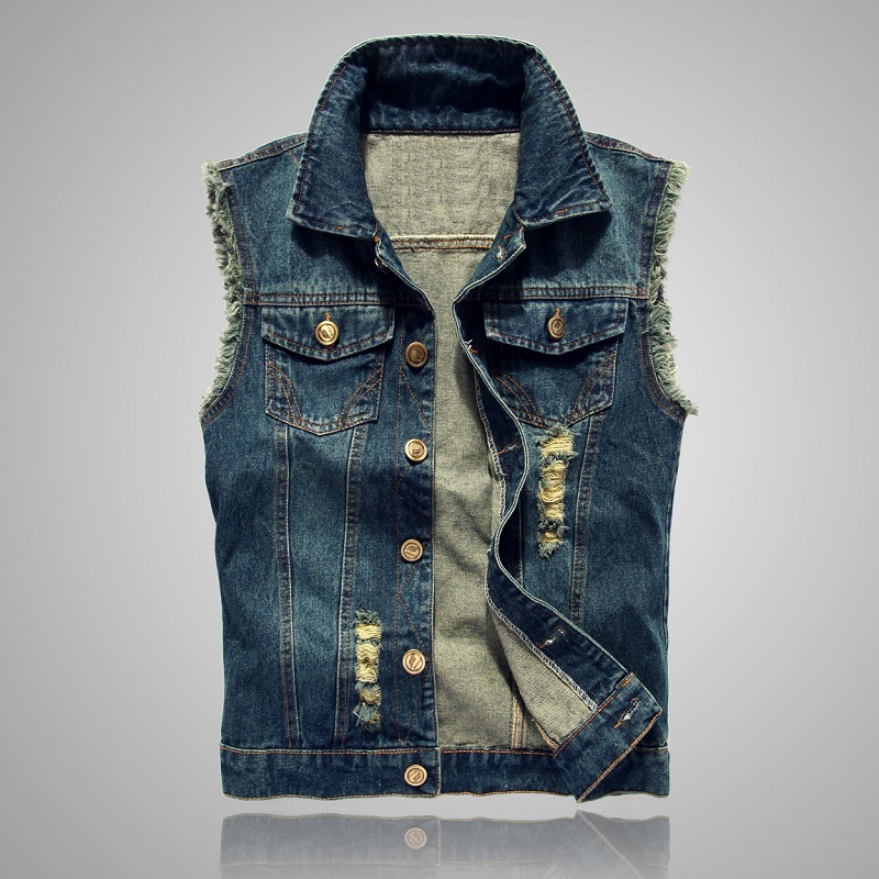 Rompi Denim Pria Model Baru Ta - Men'S Fashion Vest With Jeans ulasan dan harga