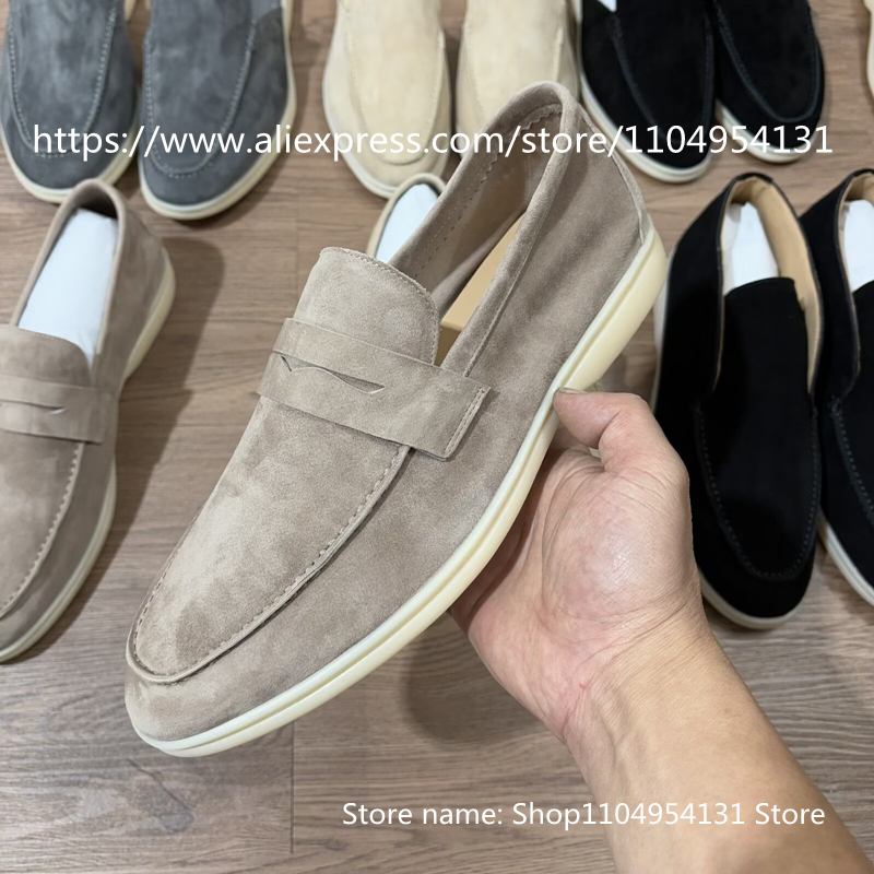 Sepatu Loafer Kasual Warna-War - Suede Loafers Men ulasan dan harga
