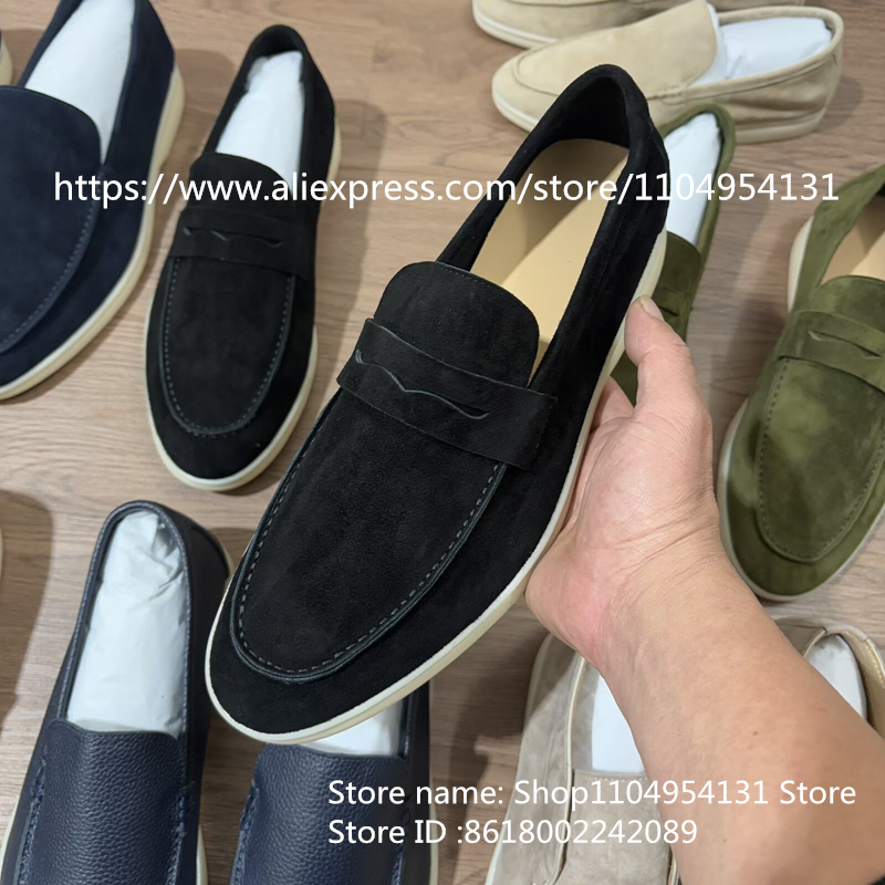 Sepatu Loafer Kasual Warna-War - Suede Loafers Men ulasan dan harga
