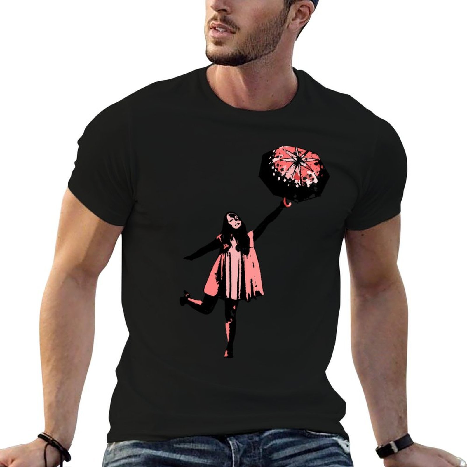 Kaos dengan gambar payung berw - Men'S Fashion Umbrella ulasan dan harga