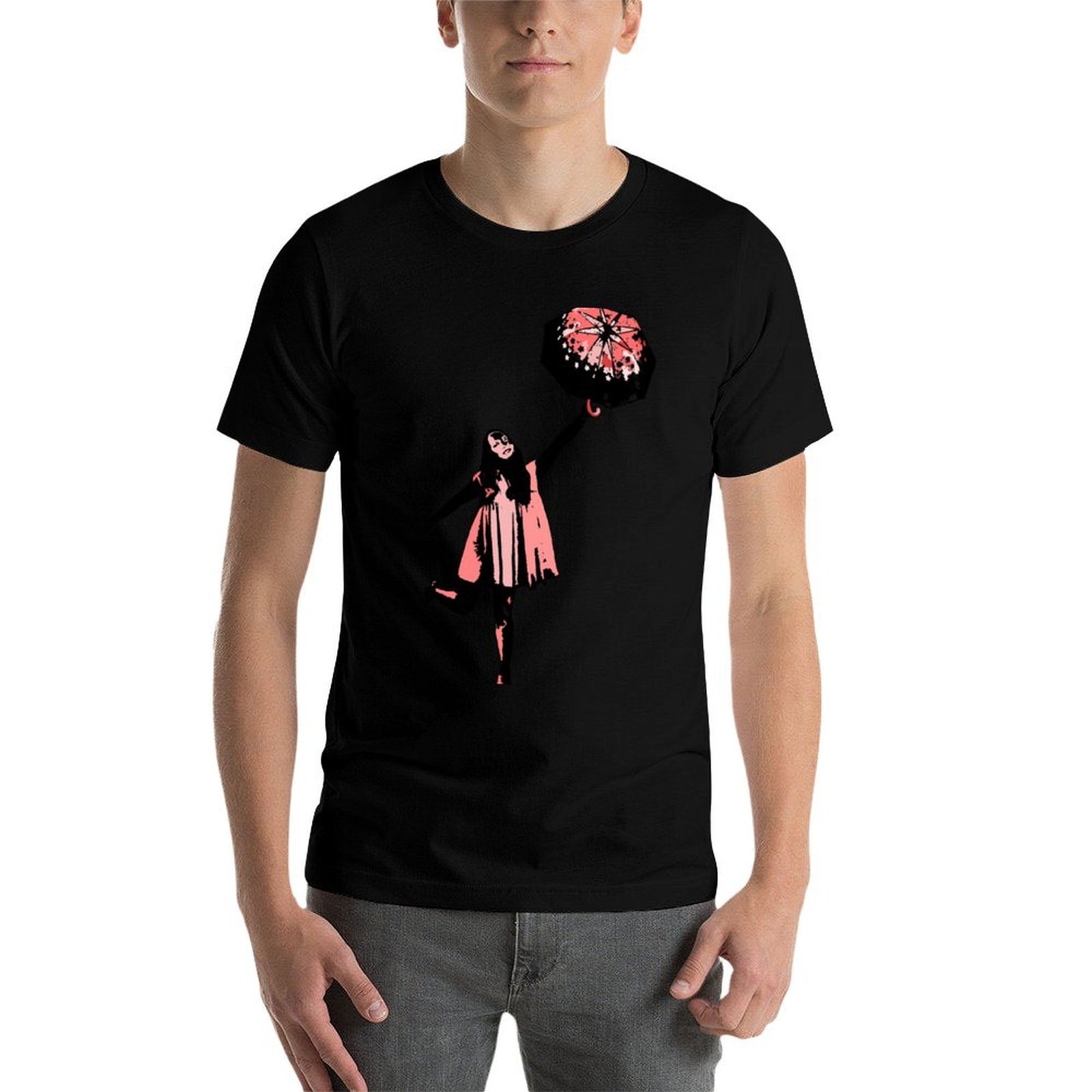 Kaos dengan gambar payung berw - Men'S Fashion Umbrella ulasan dan harga