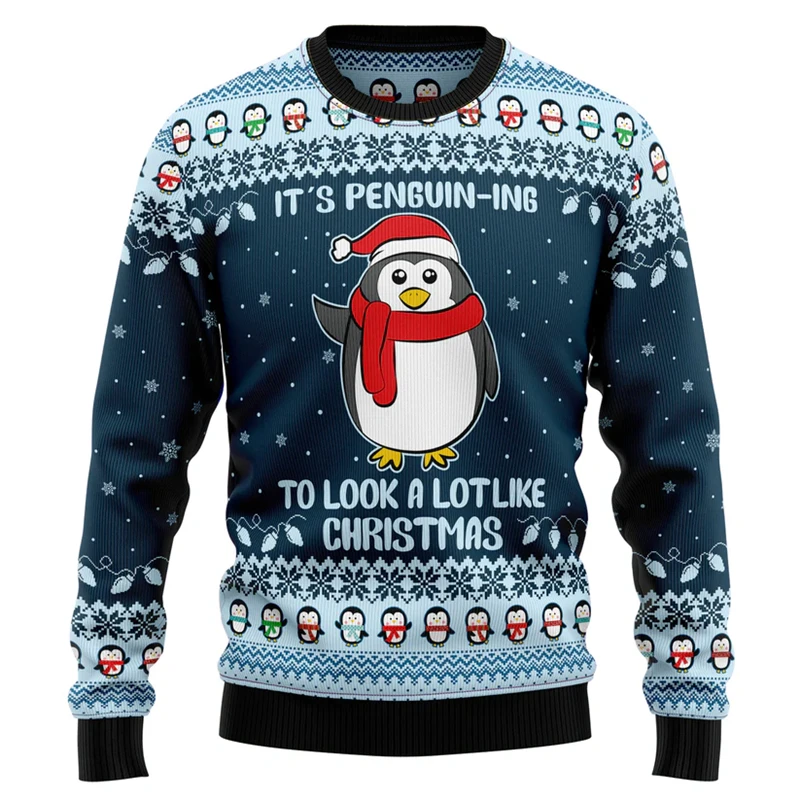 Sweater Natal Lucu dengan Moti - Men'S Winter Fashion ulasan dan harga