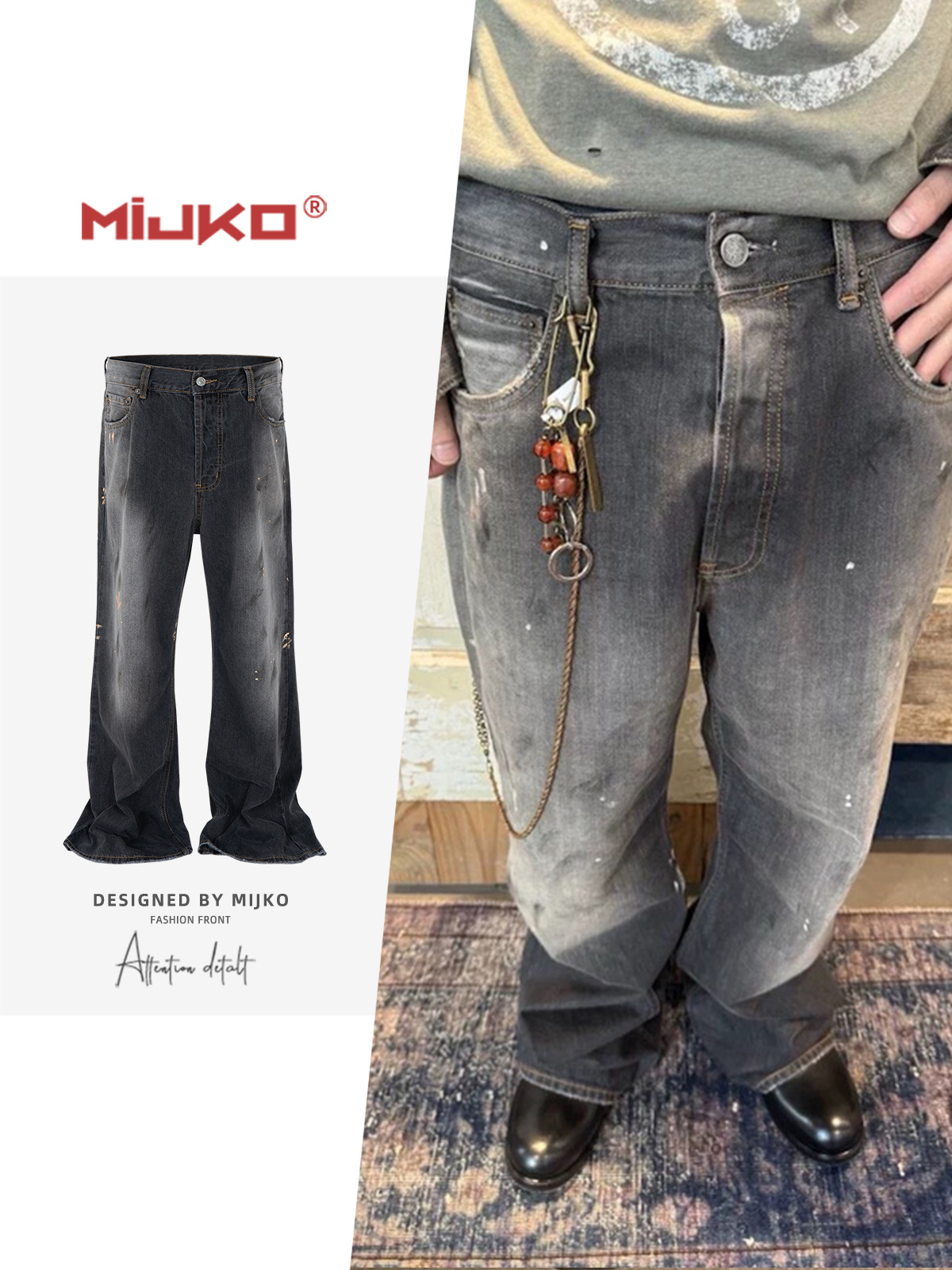 MIJKO Celana Jeans Pria Gradie - Men'S Fashion Jeans And Boots ulasan dan harga