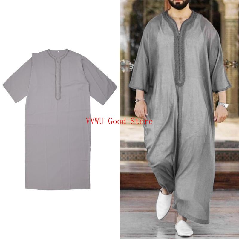 Pria Islamic Arab Kaftan Musli - Dubai Men'S Fashion ulasan dan harga