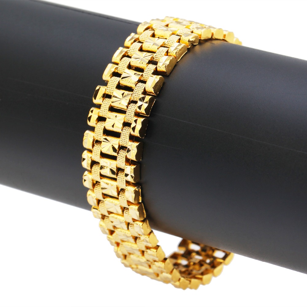 Dubai Emas Gelang Warna Emas P - Dubai Men'S Fashion ulasan dan harga