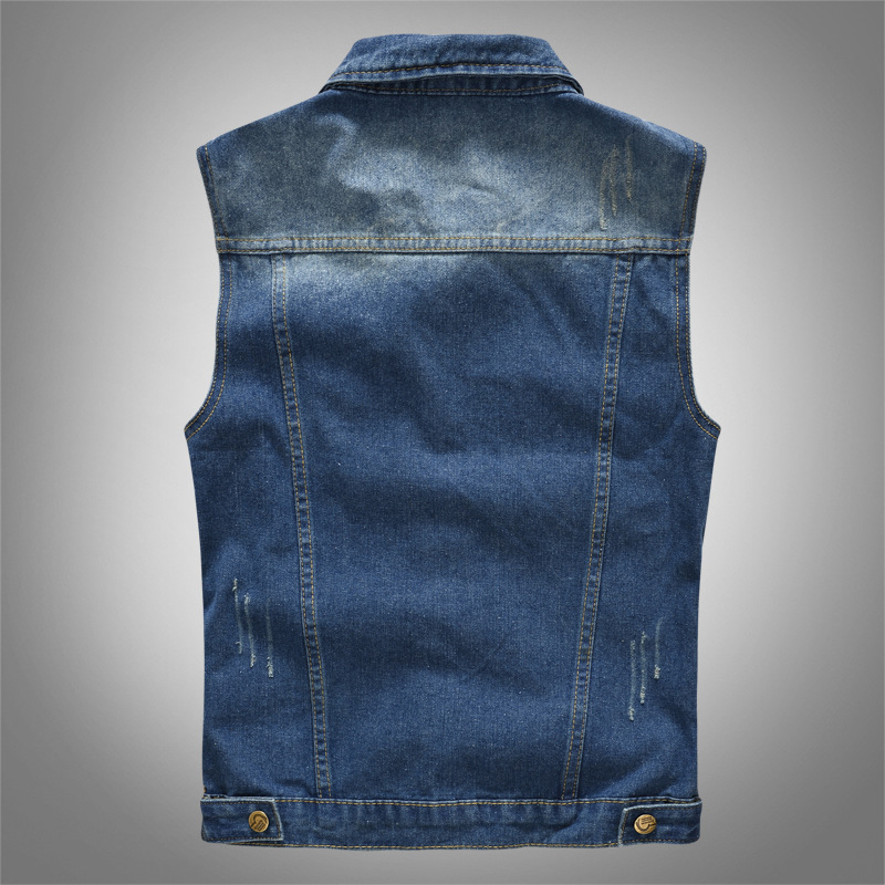Rompi Denim pria musim semi Su - Men'S Fashion Vest With Jeans ulasan dan harga
