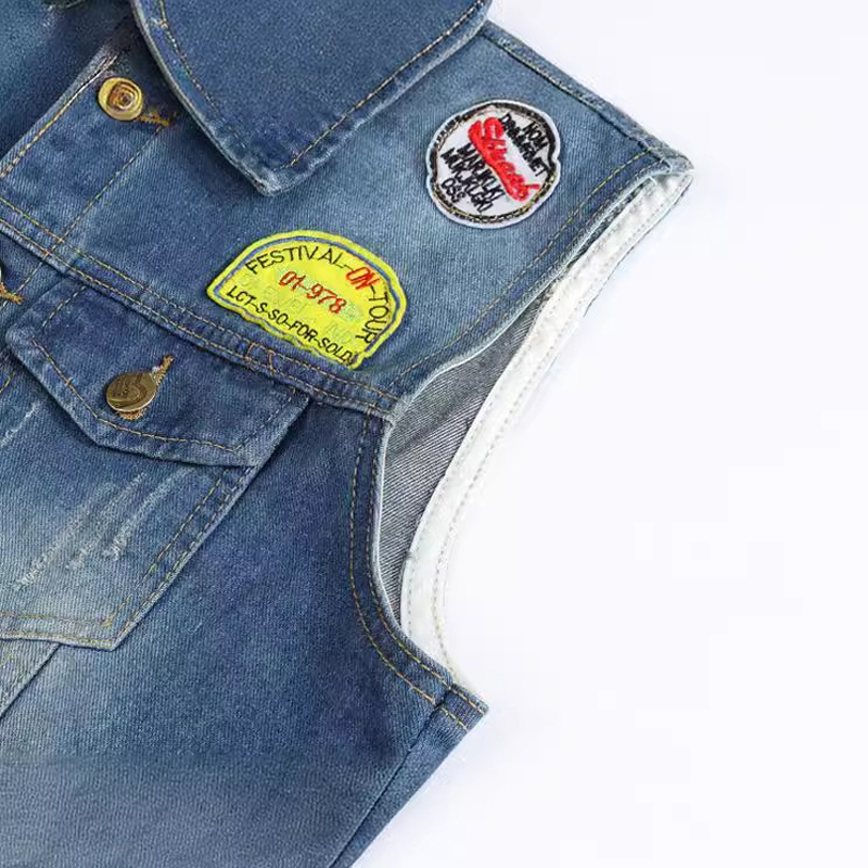 Rompi Denim pria musim semi Su - Men'S Fashion Vest With Jeans ulasan dan harga