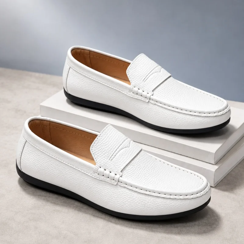 Sepatu Kasual Desain Klasik Un - Suede Loafers Men ulasan dan harga