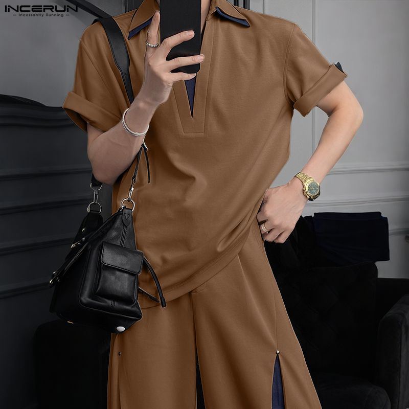 Setelan Pria Kemeja Lengan Pen - Men'S Fashion Loose Pants ulasan dan harga