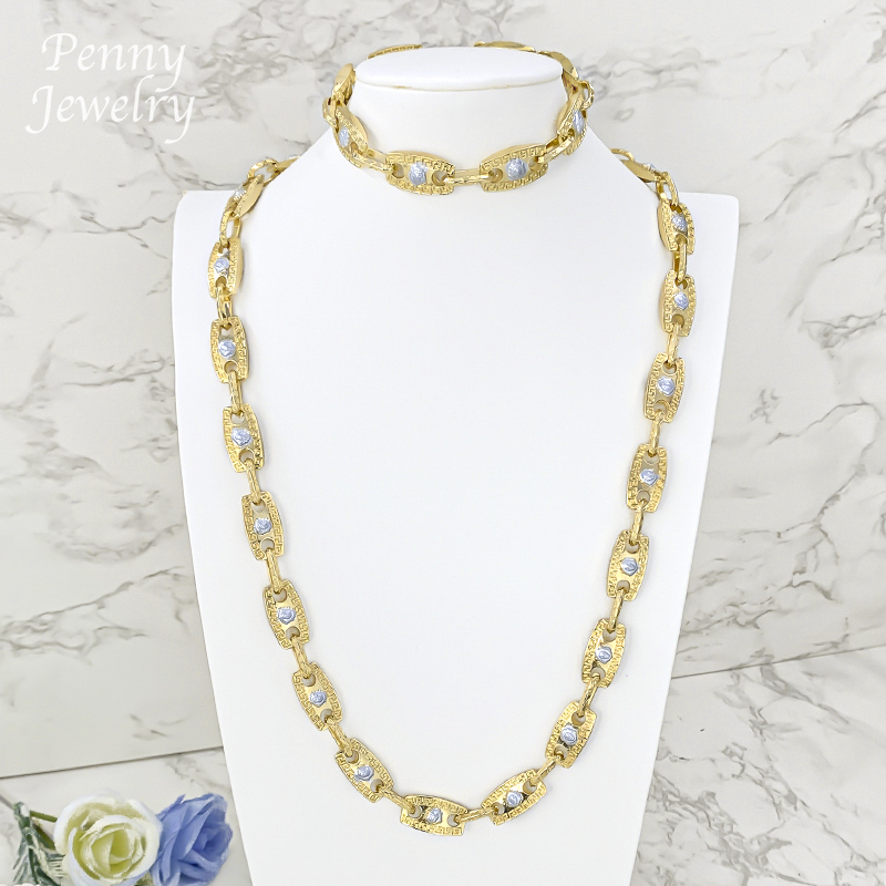 Set Perhiasan Kalung dan Gelan - Dubai Men'S Fashion ulasan dan harga