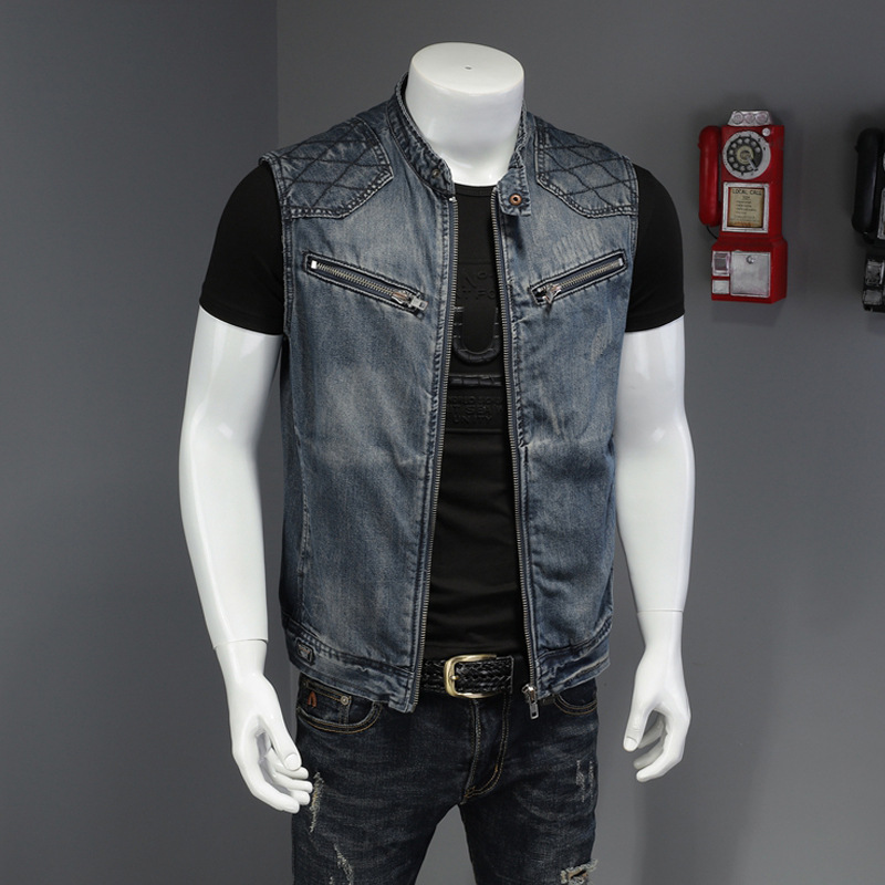 Rompi Denim Pria 2026 Desain F - Men'S Fashion Vest With Jeans ulasan dan harga